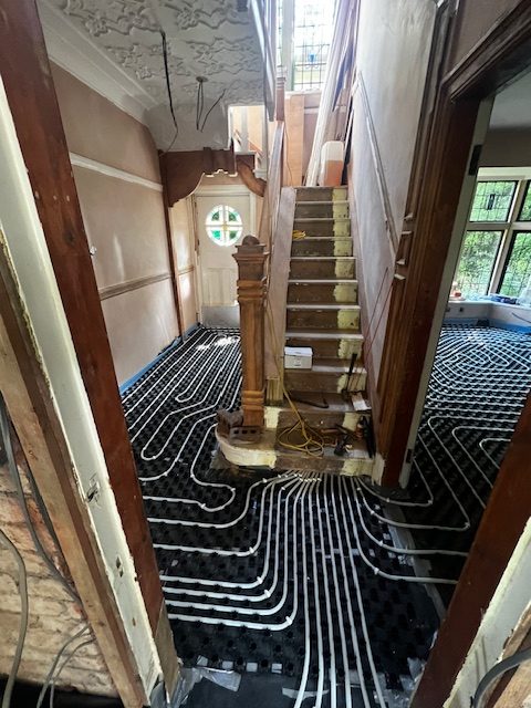 underfloor heating structure